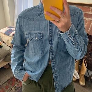 Ralph Lauren chambray western top